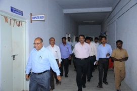 SKU VC Prof.Kuderu Rajagopal inspecting Post Graduate Examinations Section
